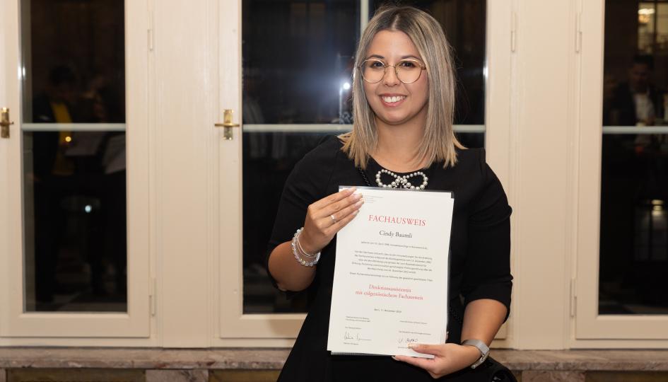 Cindy mit schweizweiter Bestnote